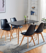 4pc black dining set