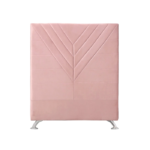 laila velvet fabric headboard pink