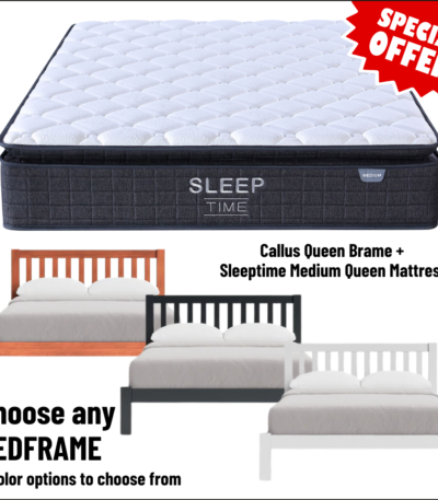 queen bedframe and mattress